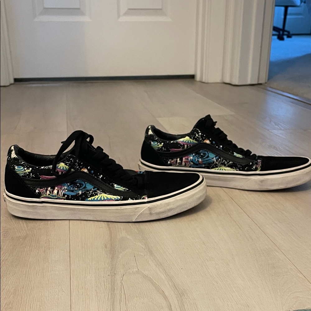 Vans Black Graffiti Shoes
